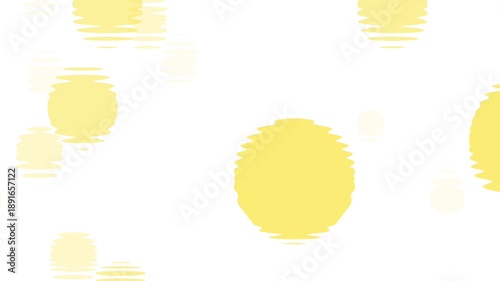 Looping abstract yellow organic shapes with soft ripple distortion on clean white background