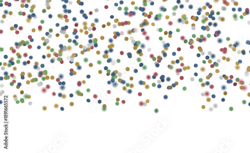 Abstract image of colorful confetti, perfect for parties, celebrations, and festive designs. Use it for greetings and ba