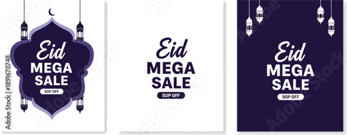 Discover the best Eid Mega Sale deals and discounts with our exclusive collection of promotional graphics for your shopping needs