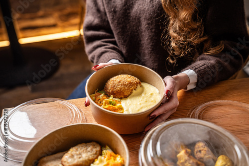 Takeaway Chicken Cutlet Bowl With Mash