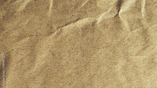Abstract crumpled and creased recycle brown paper texture background. 