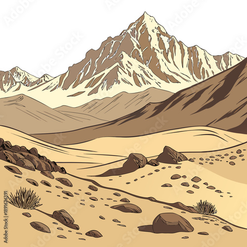 Desert mountain landscape