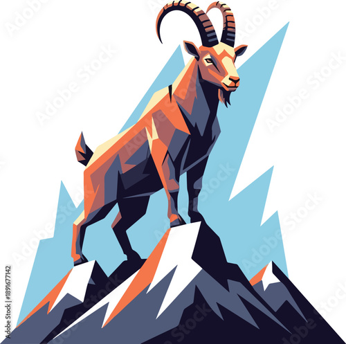 illustration of a lion in the desert