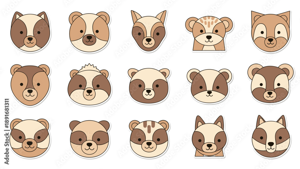Obraz premium Animal faces