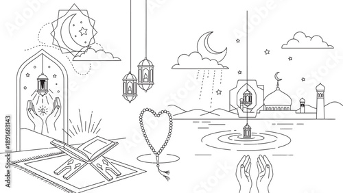 Ramadan illustration