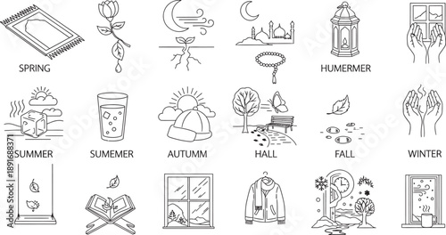 Seasons icons