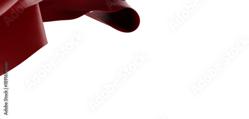 Close up of maroon fabric w...