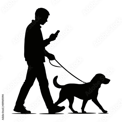 man and dog