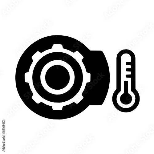 Motor Heat Status UAV Technology icon (vector)