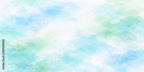 Beautiful abstract blue background with bright white clouds in a clear sunny sky under summer sunlight for a peaceful nature atmosphere