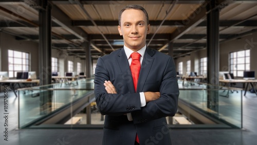 Wallpaper Mural Elegant bearded luxurious business man in a suit Torontodigital.ca