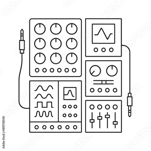 Modular synthesizer and analog audio equipment