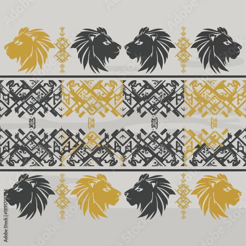 set of heraldic elements