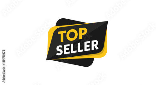 Top Seller Badge Graphic Design Element.