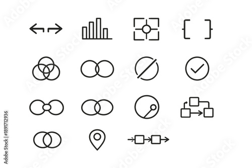 Simple attribute icon ring range badge vector filter availability generation brand image