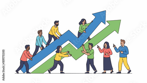 Diverse Professional Team Achieving Exponential Business Growth Through Unified Strategy and Market Mastery