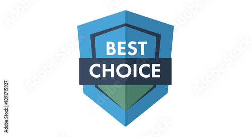 Blue Shield Emblem Best Choice Award Graphic.