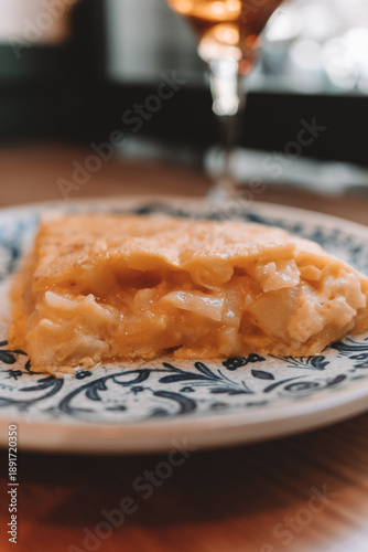 Traditional spanish potato omelette 