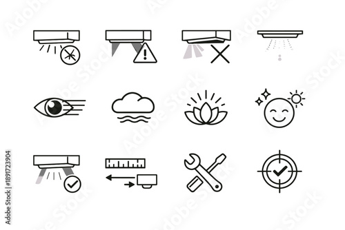 Shadow casting blocked vector awareness visibility lip under icon cabinet loss