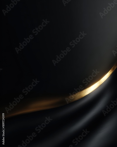Luxury brand background with black gradient and highlights
