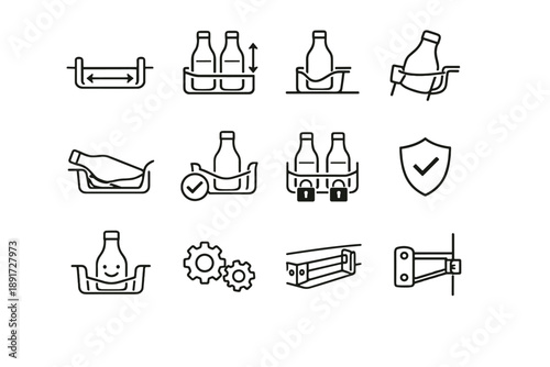 Door focus fit vector bottle rack depth fridge base silhouette icon iconography