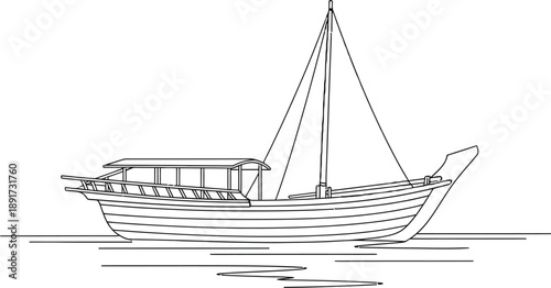 Sailboat on calm waters