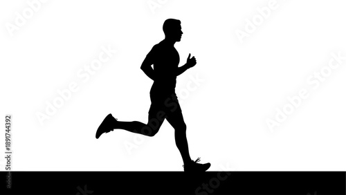 Silhouette of athlete performing wall flip agility fitness and extreme sports