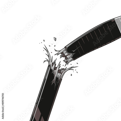 Shattered Smartphone Screen with Cracks and Fragments.