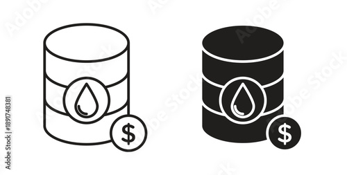 Commodity icon vector Illustration and outline Icons. vector silhouette.