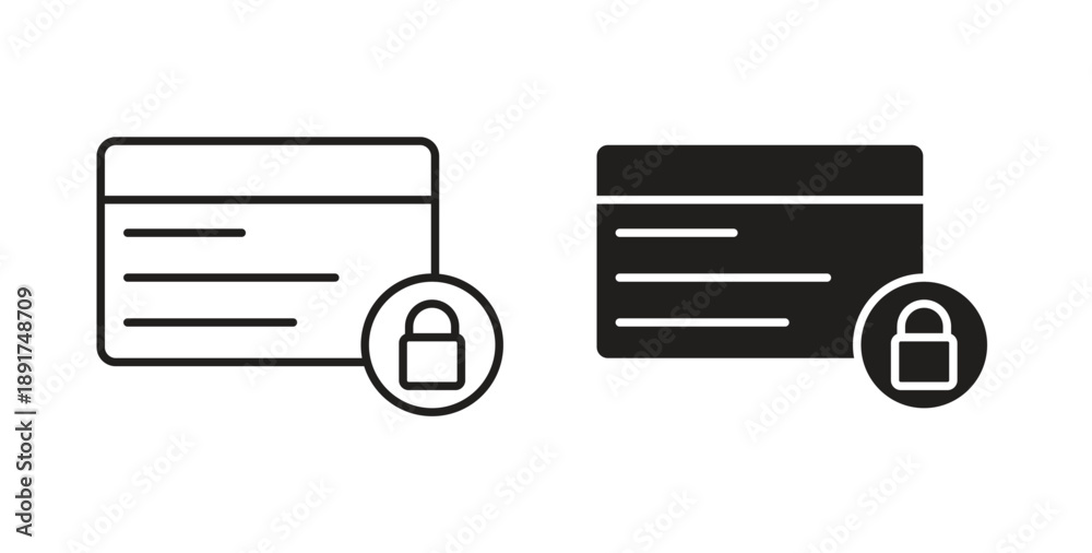Obraz premium Credit limit icon vector Illustration and outline Icons. vector silhouette.