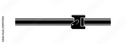 Minimalist Metal Bar with Clamp Design