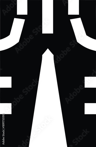 pants jeans silhouette vector illustration on transparent background
