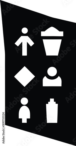 image 2 miscellaneous icons vector illustration on transparent background