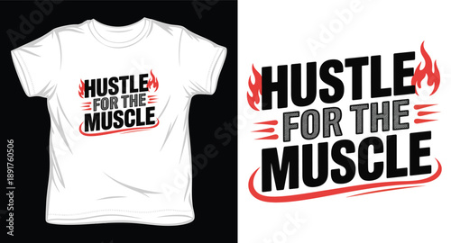 Hustle wear cherub angel t-shirt graphic with bold sans serif font for modern streetwear brands