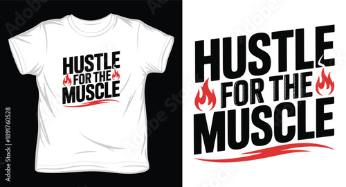 Vintage style hustle wear t-shirt design featuring cute angel illustration and decorative typography