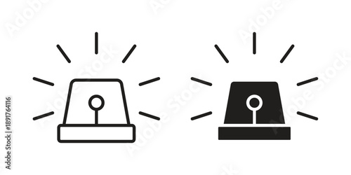 Ambulance siren icon vector design. Vector elements for infographic web