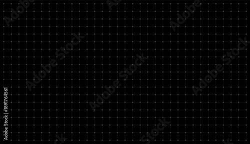 Square grid background with lines and dots on dark gray backdrop. Graph paper and notebook pattern design with empty space.