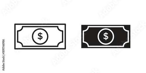 Cash icon vector design. Vector elements for infographic web