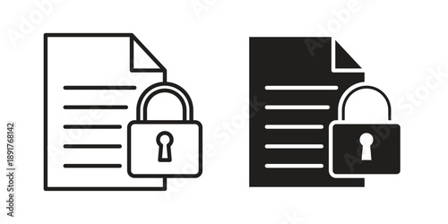 Confidential icon vector design. Vector elements for infographic web
