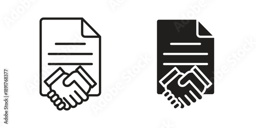 Contract icon vector design. Vector elements for infographic web