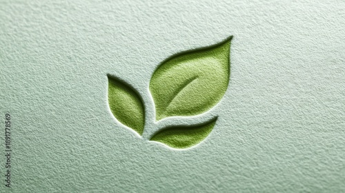 Leafy green logo with three leaves. The logo is designed to represent growth and nature