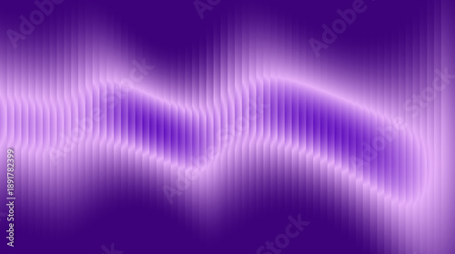 Purple Gradient Glass Wave Background with Flowing Light Ribbons and Soft Vertical Lines Modern Abstract Design
