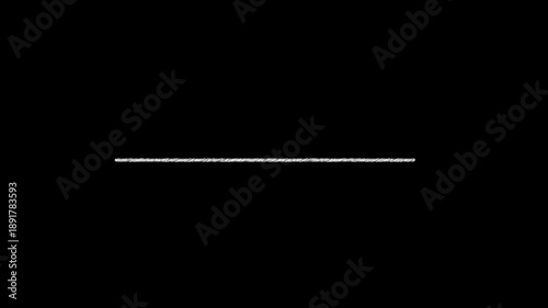 Hand drawn brush stroke underline highlight line animation with alpha channel, scribble doodle black transparent background video