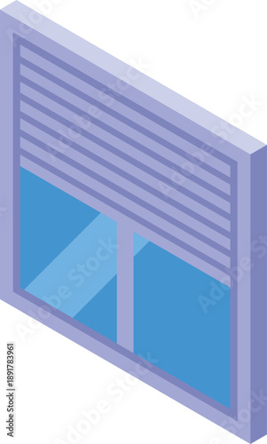 Half open jalousie on modern window allowing sunlight to enter room, providing privacy and controlling light