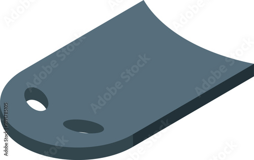Floating kickboard for swimming pool training featuring holes for grip and rounded edges for comfort