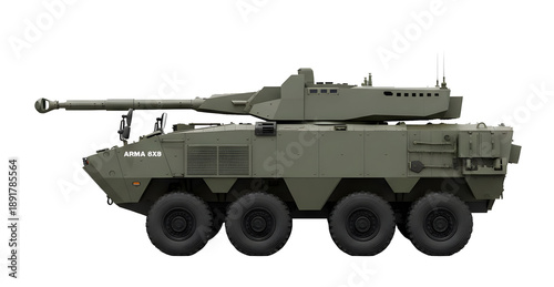 Arma 8X8 Otokar modular wheeled armored vehicle with Cockerill XC-8 105HP