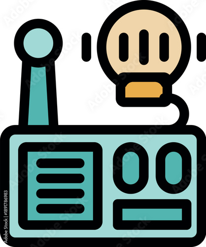 Wireless microphone transmitting audio signals to a receiver, ideal for presentations, conferences, and performances