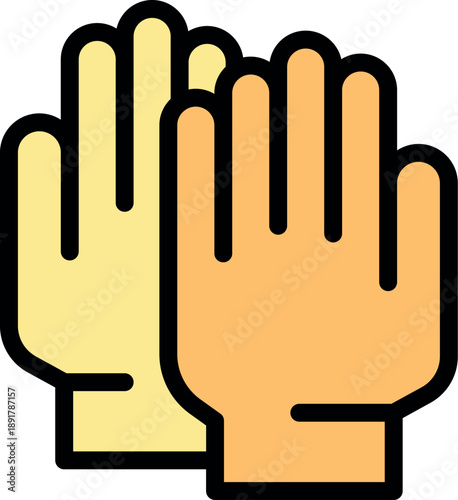 Protective gloves ensuring workplace safety, preventing injuries and promoting health in industrial environments