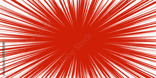 An abstract red and orange sunburst wallpaper featuring a bright starburst design with glowing light rays and vector lines for a high-energy explosion pattern