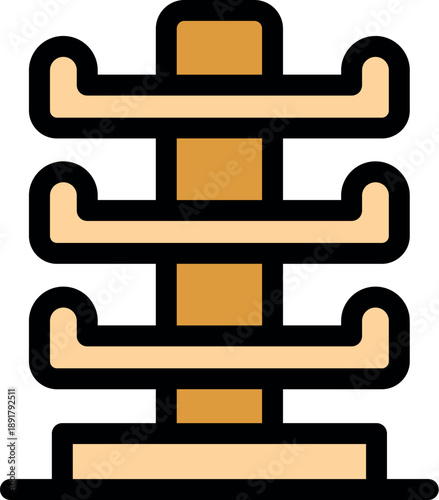 Simple shoe rack with three levels and minimalist design, perfect for organizing footwear in entryways or closets